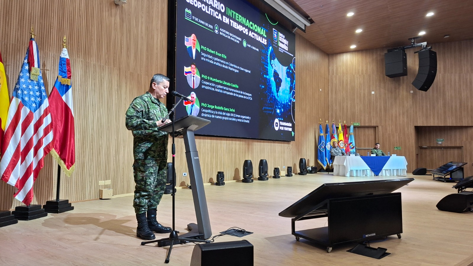 Seminario Internacional sobre Geopolítica en Tiempos Actuales reúne a expertos de talla mundial en la Escuela Superior de Guerra